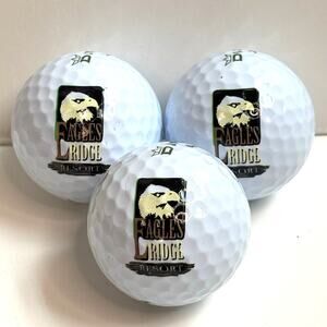 Dixon Wind Golf Balls Set of 3 Eagles Ridge Resort Souvenir Golf Balls
